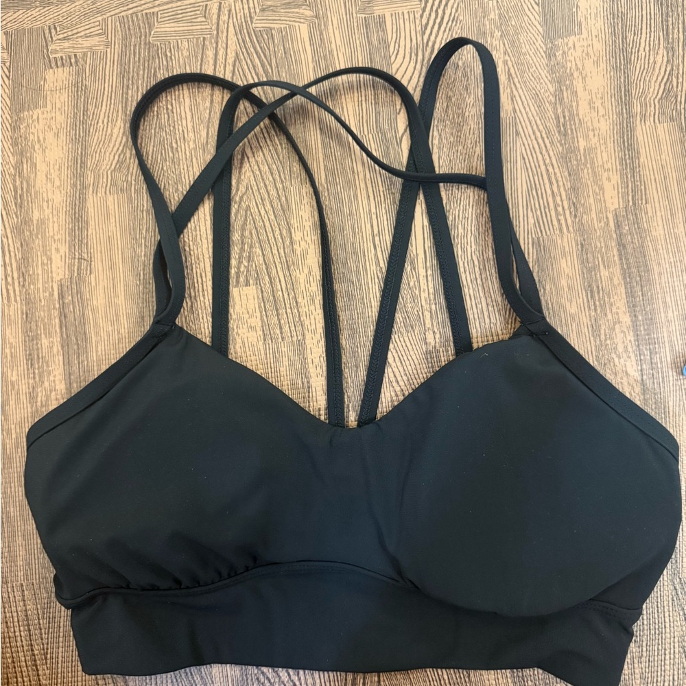 All in Motion Black Strappy Sports Bra